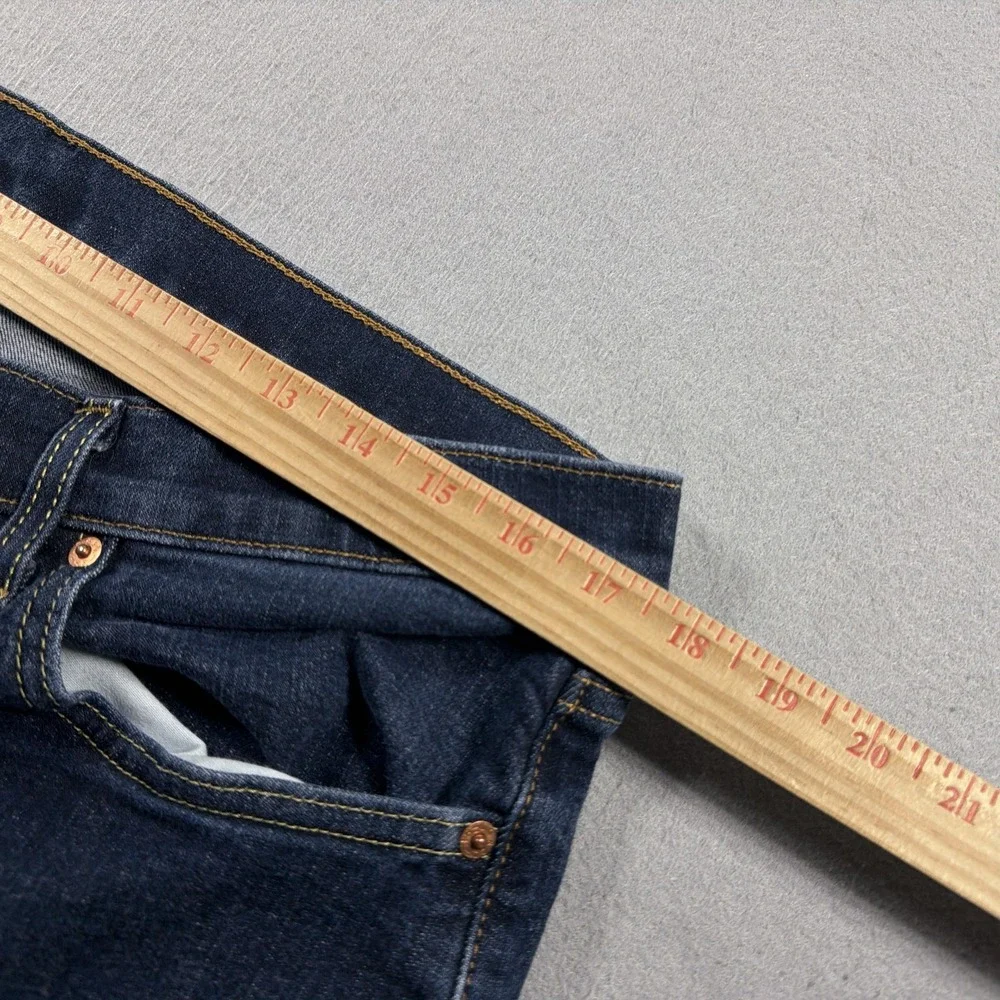 Levis 514 Jeans Mens 36x32 Blue Dark Wash Regular Straight Stretch Denim Pants